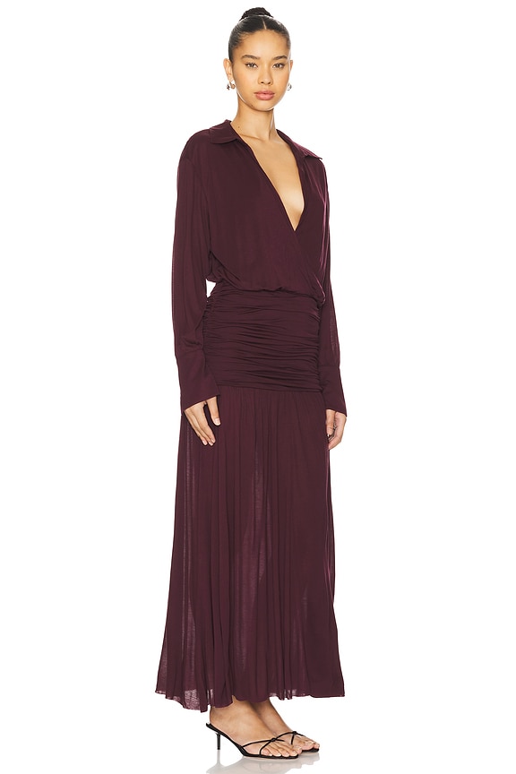 view 2 of 3 Farah Maxi Dress in Merlot