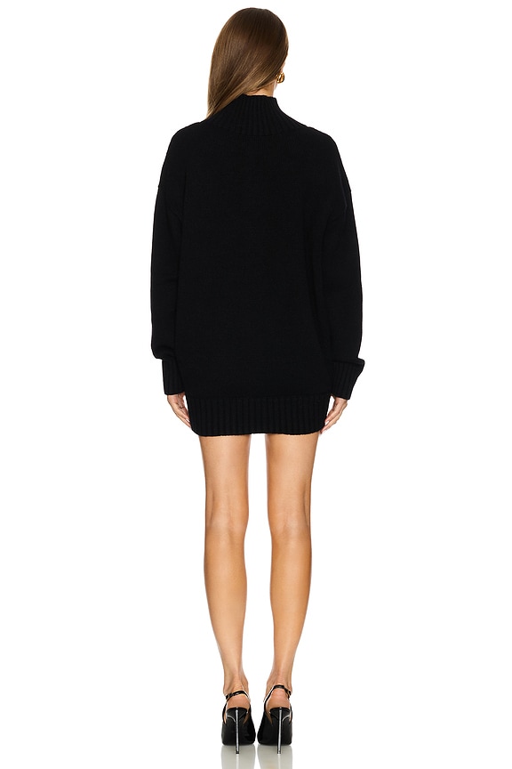 SEROYA Dessa Sweater Dress in Black | REVOLVE