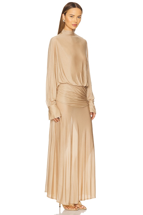 view 2 of 3 Swan Gown in Tan
