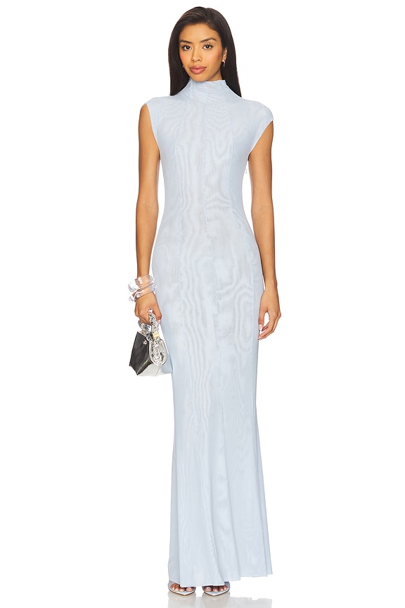 view 1 of 3 Laissa Mesh Maxi Dress in Ice Blue