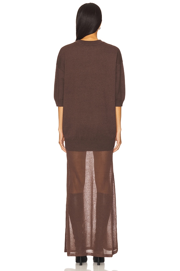 SEROYA Arwen Maxi Dress in Slate Brown