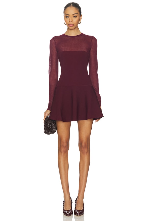 view 1 of 3 Joselyn Knit Dress in Pinot