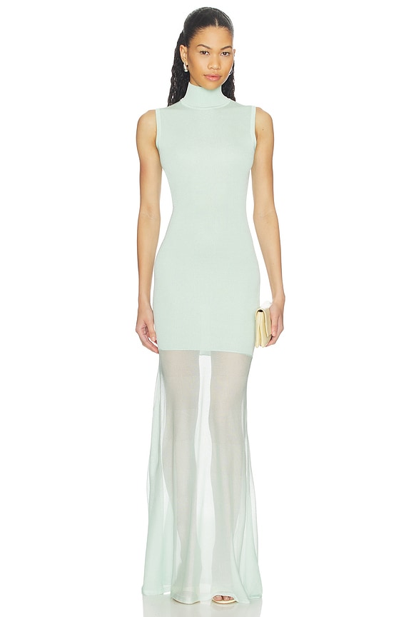 view 1 of 3 ROBE MAXI AMINE in Spearmint