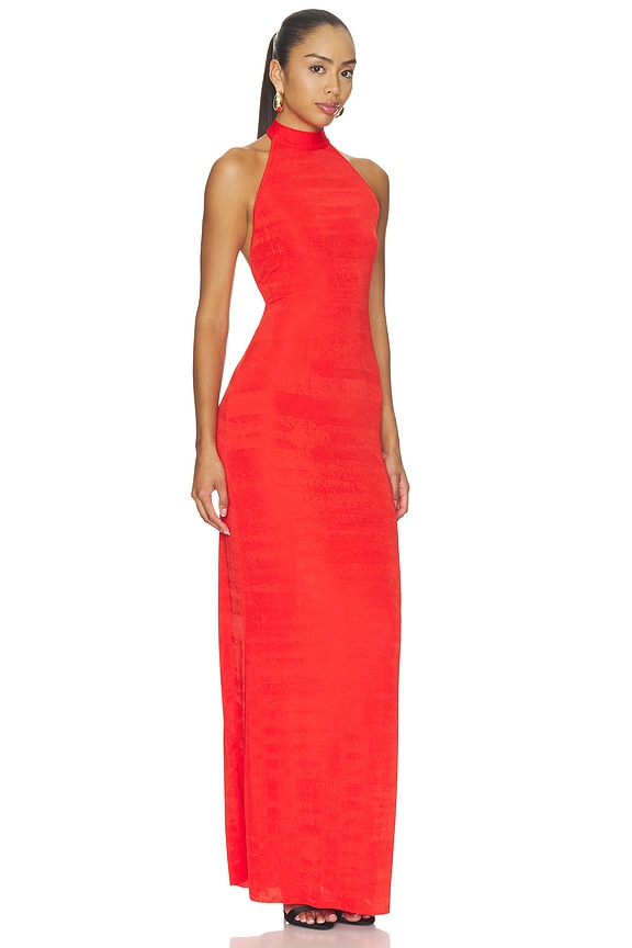 view 2 of 3 Lucky Dress in Scarlet Flame