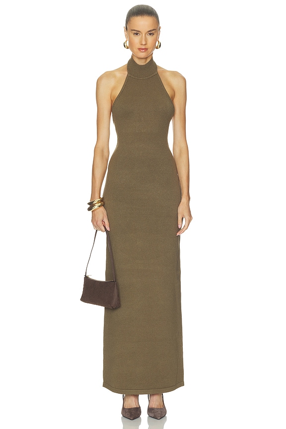 view 2 of 4 VESTIDO PUNTO KENNI  in Olivewood