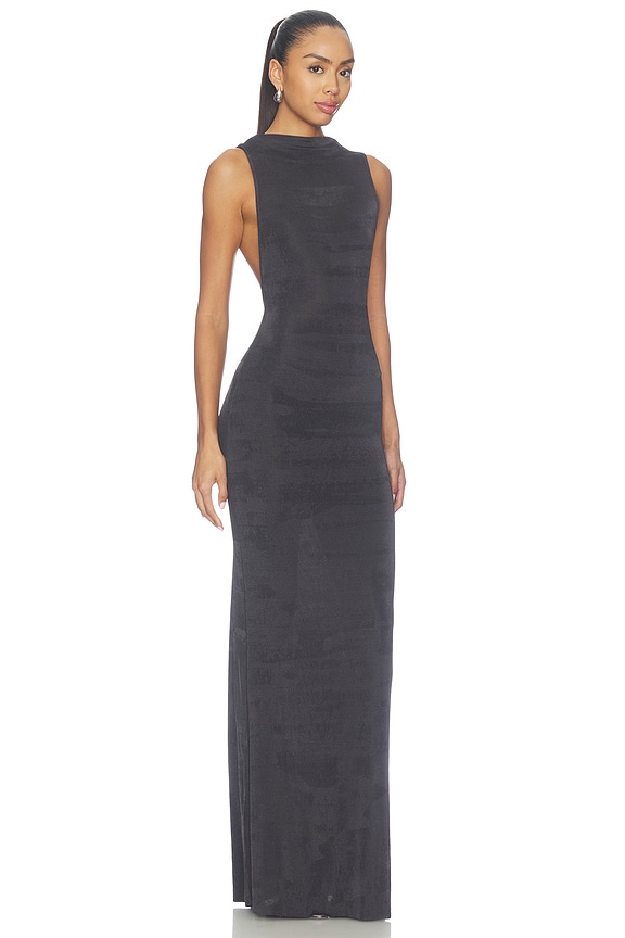 view 2 of 3 Brandy Dress in Dark Charcoal