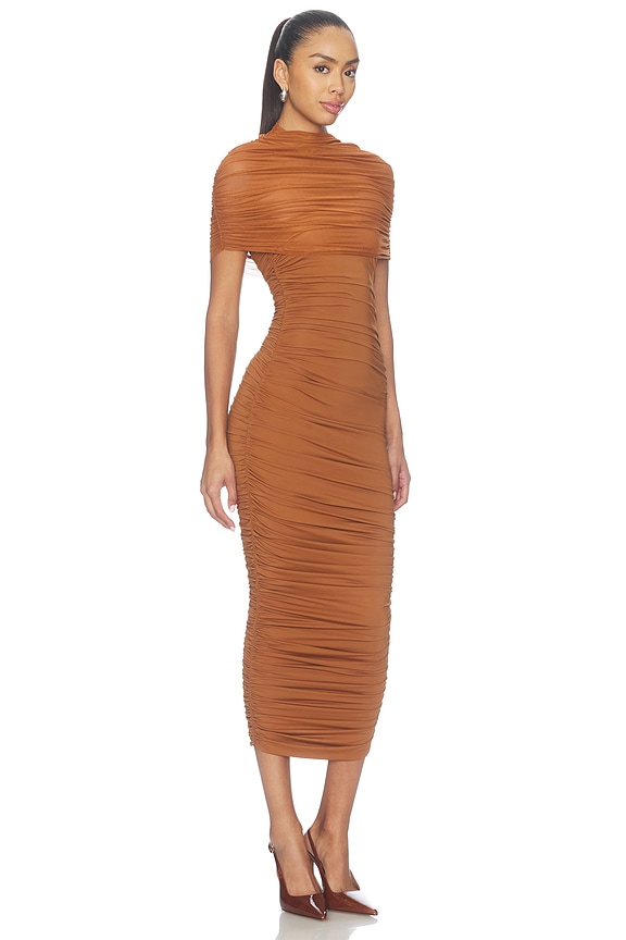 view 2 of 3 Roberta Midi Dress in Heritage Tan