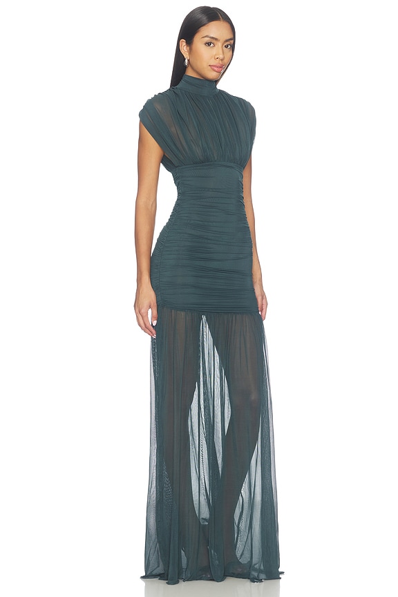 view 2 of 3 Irit Mesh Dress in Evergreen