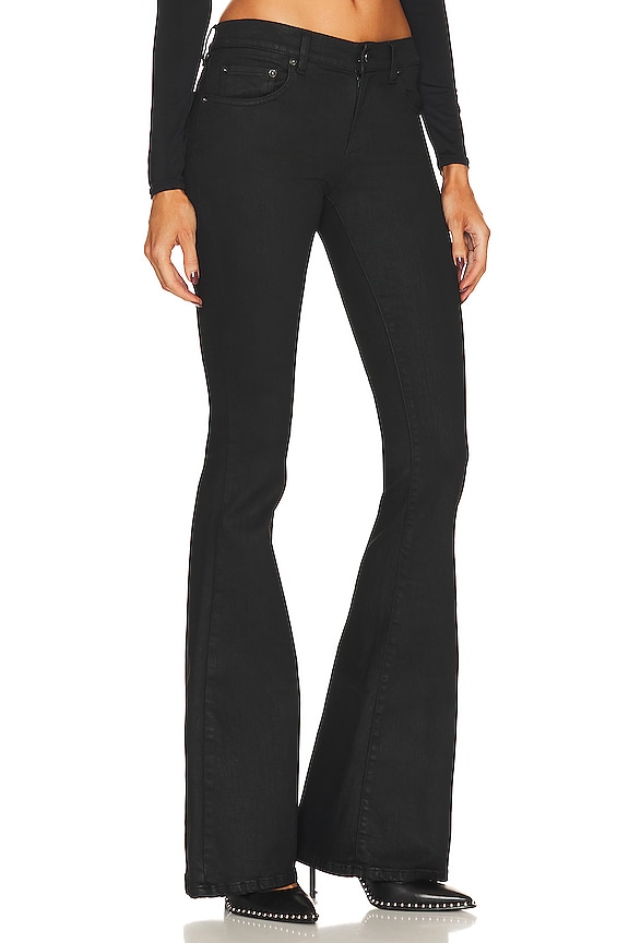 view 2 of 4 DEMI 스키니 레그 in Waxed Black