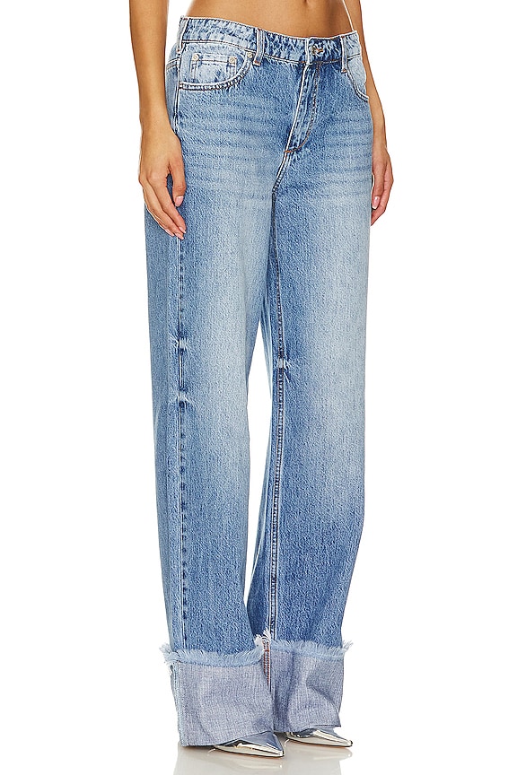 view 2 of 4 Margot Cuffed Wide Leg in River