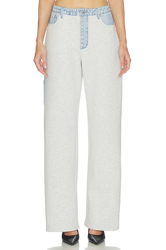 view 1 of 6 Travis Pant in Light Grey & Coastline