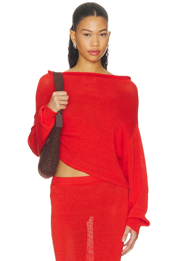 view 1 of 5 JERSEY SERAFINA in Scarlet Flame