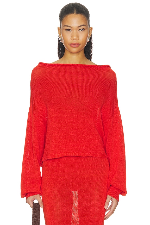 view 2 of 5 JERSEY SERAFINA in Scarlet Flame