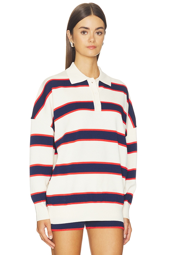 view 2 of 4 JERSEY TABY  in Eggshell	Stripe