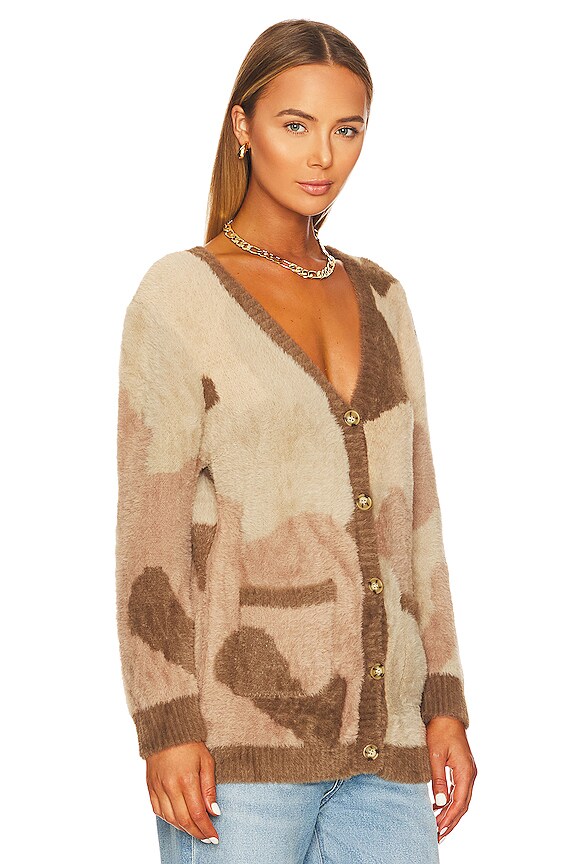 view 2 of 4 Talon Cardigan in Beige Camo