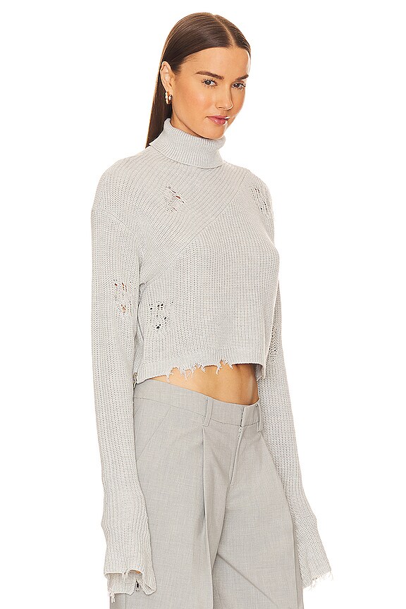 view 2 of 4 Fae Turtleneck Top in Silver