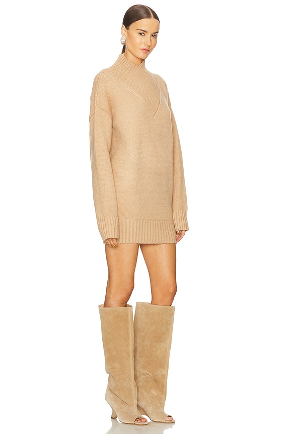 view 2 of 3 Dessa Chunky Knit Sweater in Tan