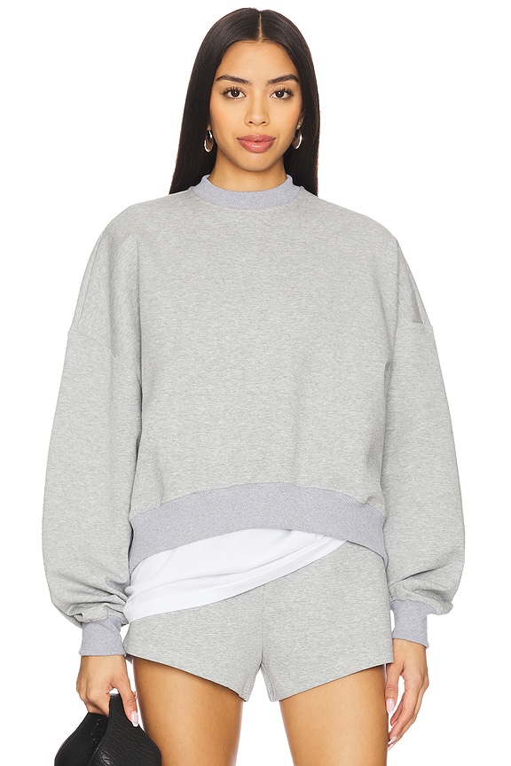 view 1 of 4 CALLA 맨투맨셔츠 in Heathered Grey