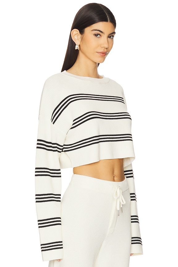 view 2 of 5 JERSEY SHARLIE in Eggshell & Black