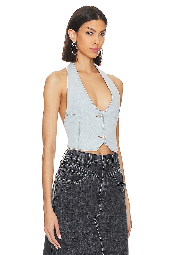 view 2 of 4 Manny Denim Vest in Skylight
