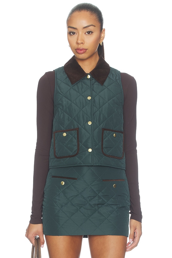 view 2 of 6 Aida Vest in Evergreen