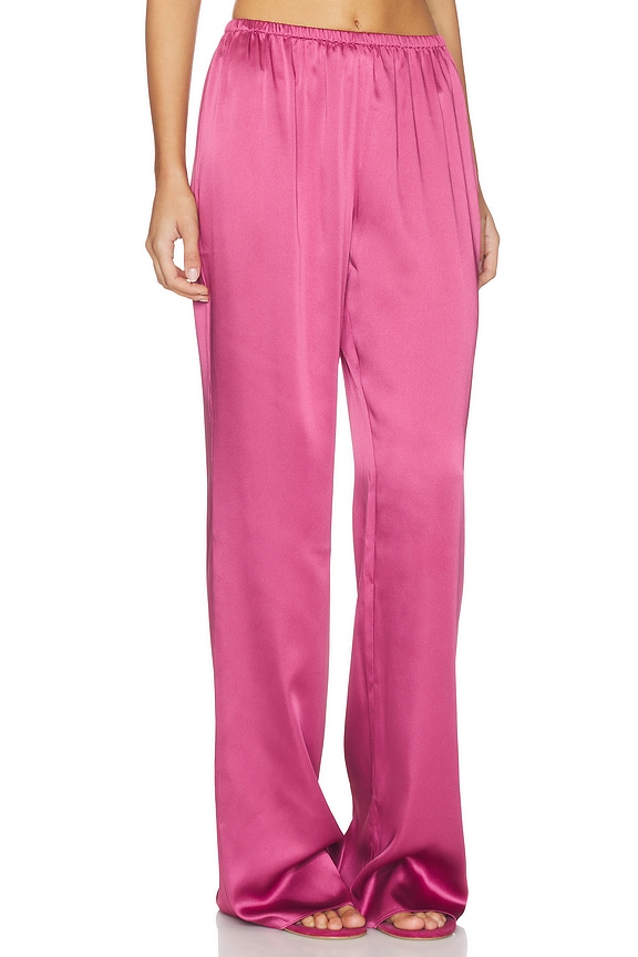 view 2 of 6 PANTALON SATIN LILLIAN in Sangria