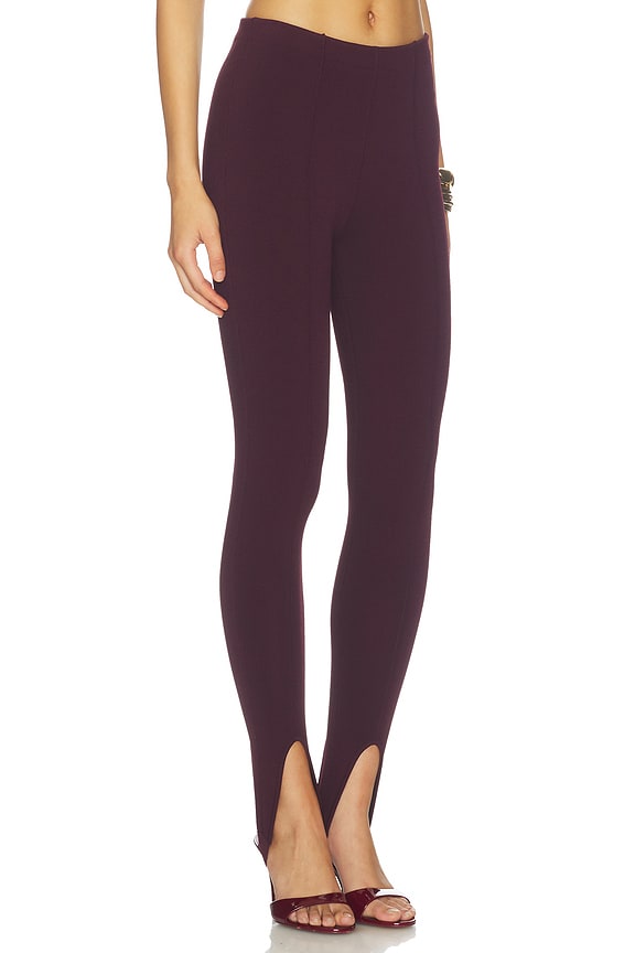 view 2 of 6 Kelsey Stirrup Legging in Bordeaux