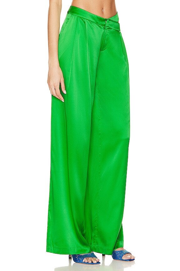 view 2 of 5 ШЕЛКОВЫЕ БРЮКИ ZARRI in Kelly Green