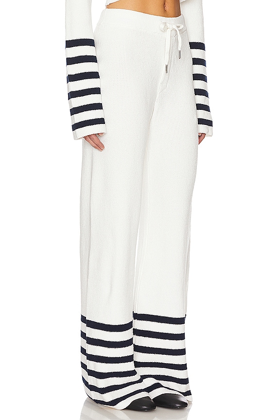 view 2 of 4 Poe Pant in White & Navy