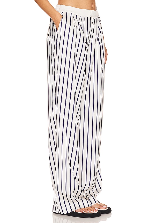 view 2 of 4 Dixon Pant in Navy & Ivory Stripe
