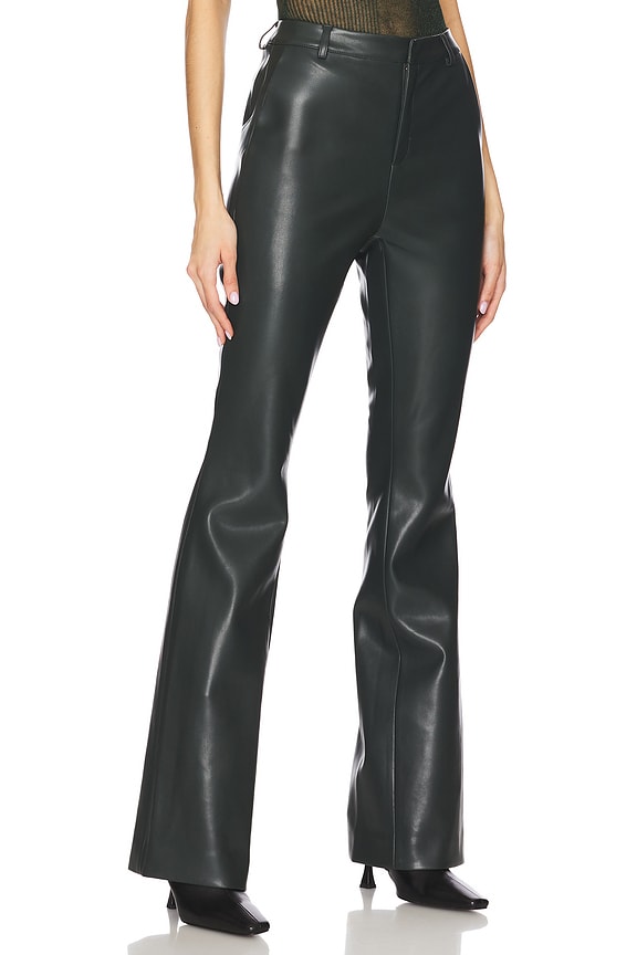 view 2 of 6 Ronja Faux Leather Trouser in Forest Green