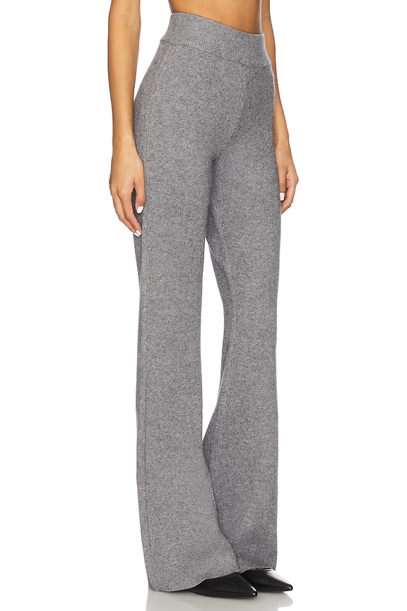 view 2 of 6 Mickie Knit Flare Pant in Medium Grey