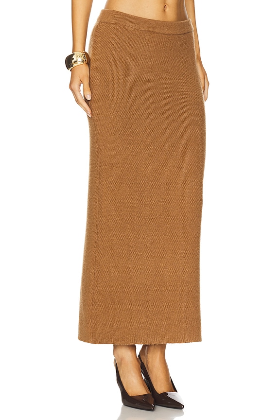 view 2 of 6 Hazel Knit Maxi Skirt in Camel