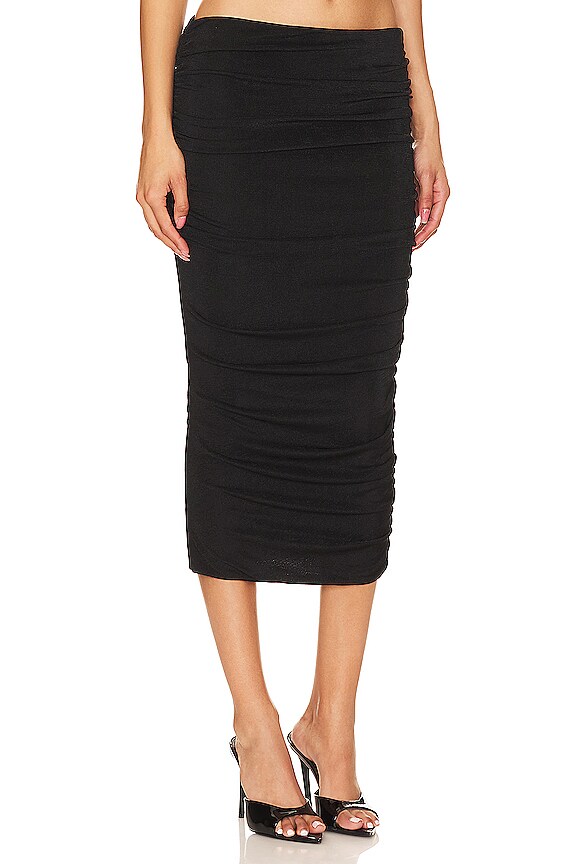 view 2 of 4 JUPE MIDI JULIA in Black