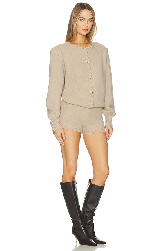 view 2 of 3 Sable Knit Romper in Driftwood