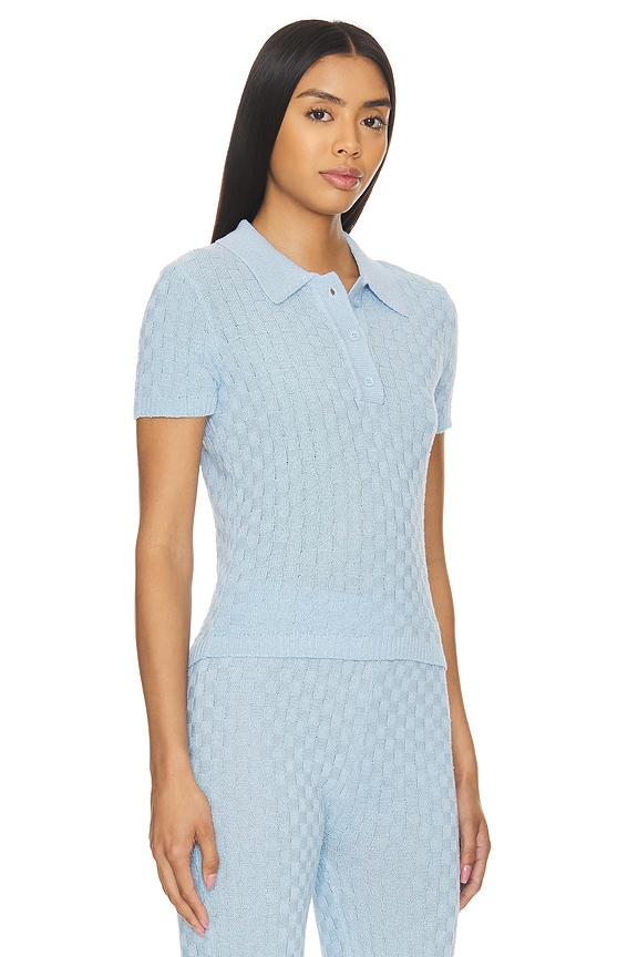 view 2 of 5 Adelaide Baby Tee in Powder Blue