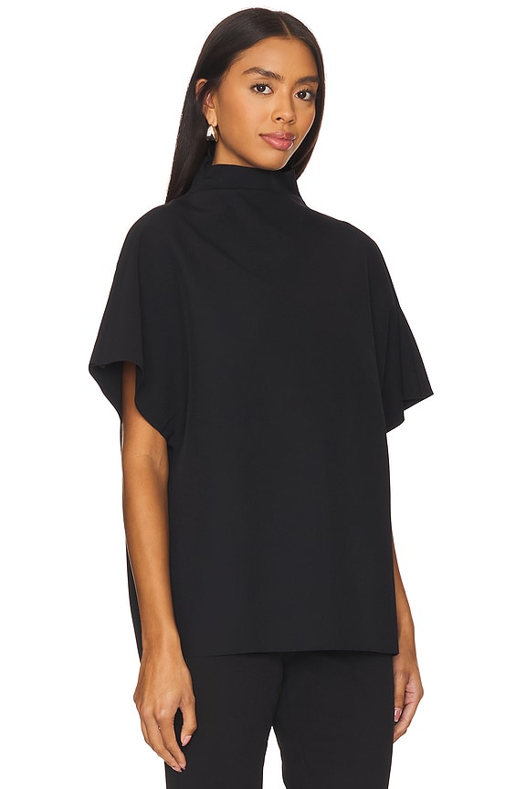 view 2 of 4 Keiko Heavy Crepe Shirt in Black