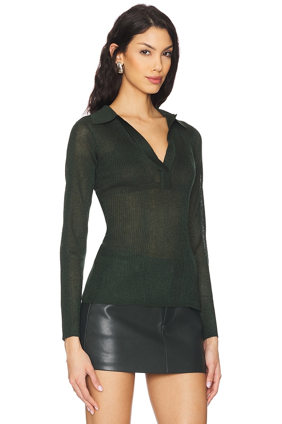 view 2 of 4 PAGE ポロトップ in Forest Green