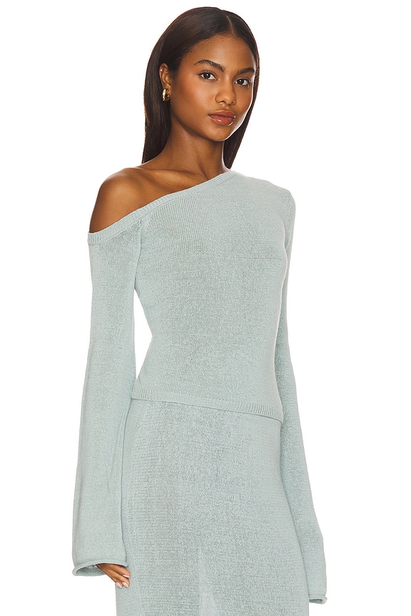 view 2 of 4 Alivia Knit Top in Frosted Sea