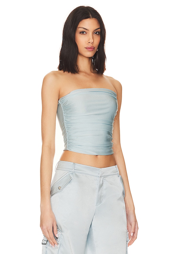 view 2 of 4 Debbi Top in Light Blue
