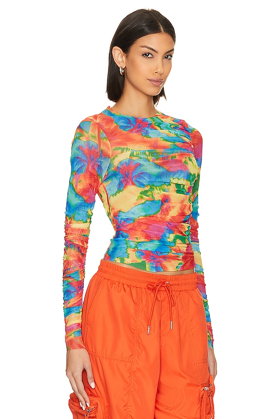 view 2 of 4 Janey Top in Abstract Palm