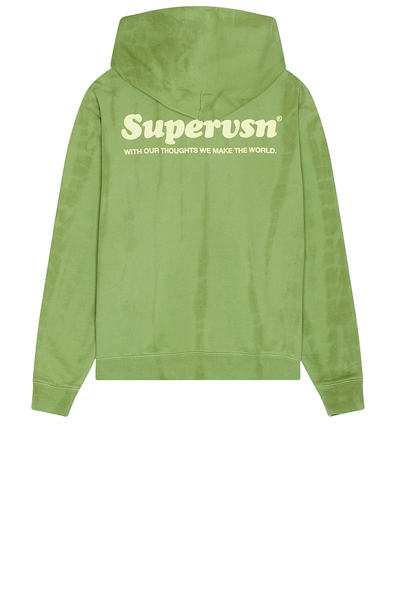 view 2 of 3 Thinking Different Dye Hoodie in Green