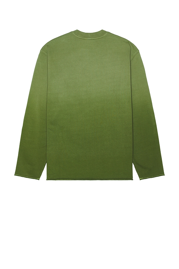 view 2 of 4 Dyed Stripe Crewneck Sweatshirt in Green
