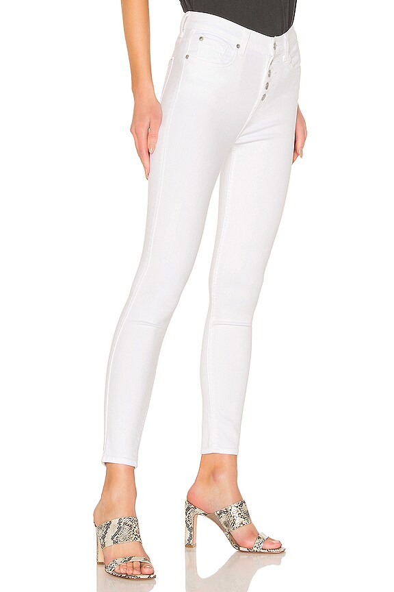 view 2 of 4 JEAN SKINNY HIGH WAIST in White Runaway