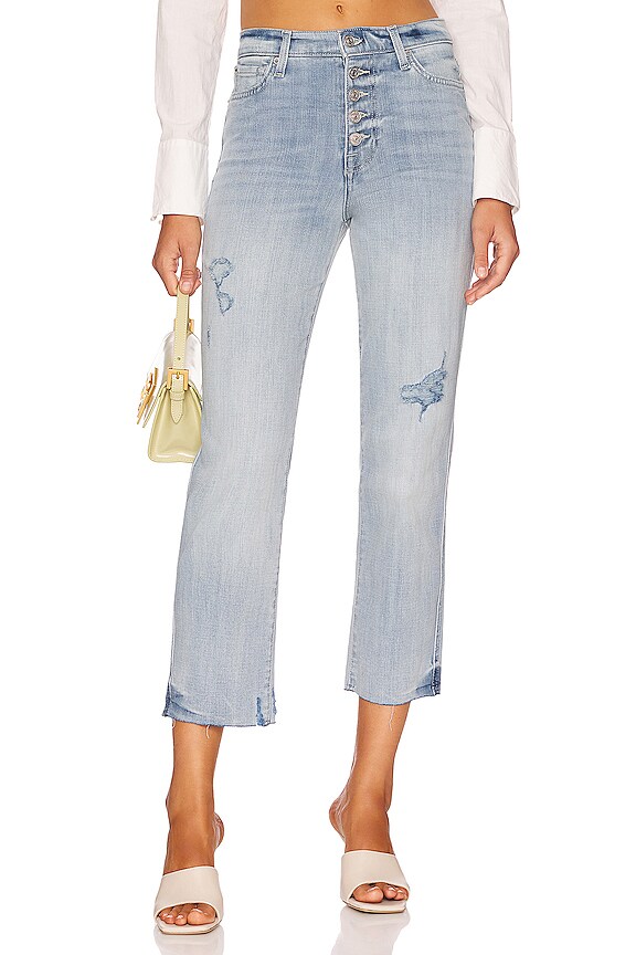 view 1 of 4 High Rise Crop Straight in Broken Twill Coco Prive