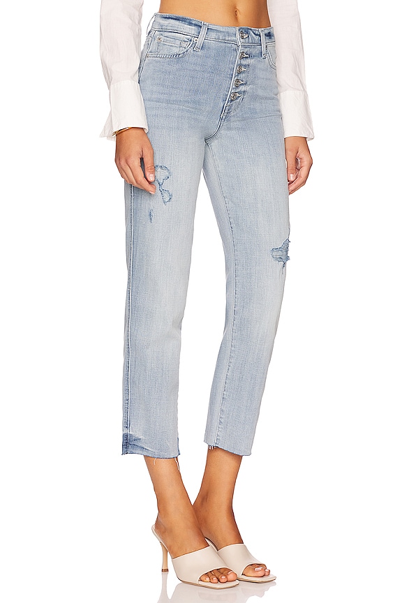 view 2 of 4 High Rise Crop Straight in Broken Twill Coco Prive