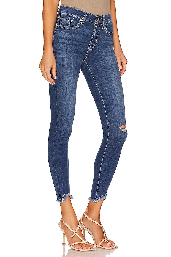 view 2 of 4 Mid Rise Ankle Skinny in Norton Bluye