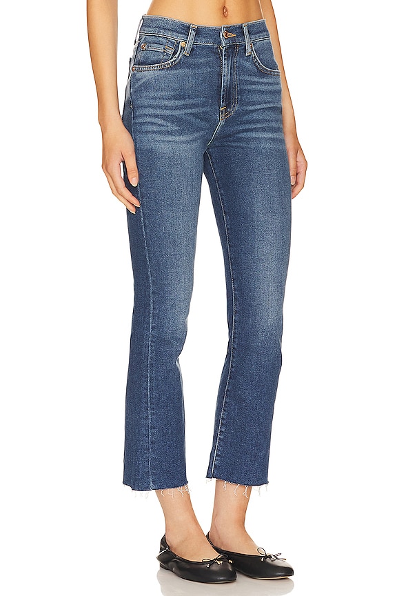 view 2 of 4 High Waisted Slim Kick in Blue Print