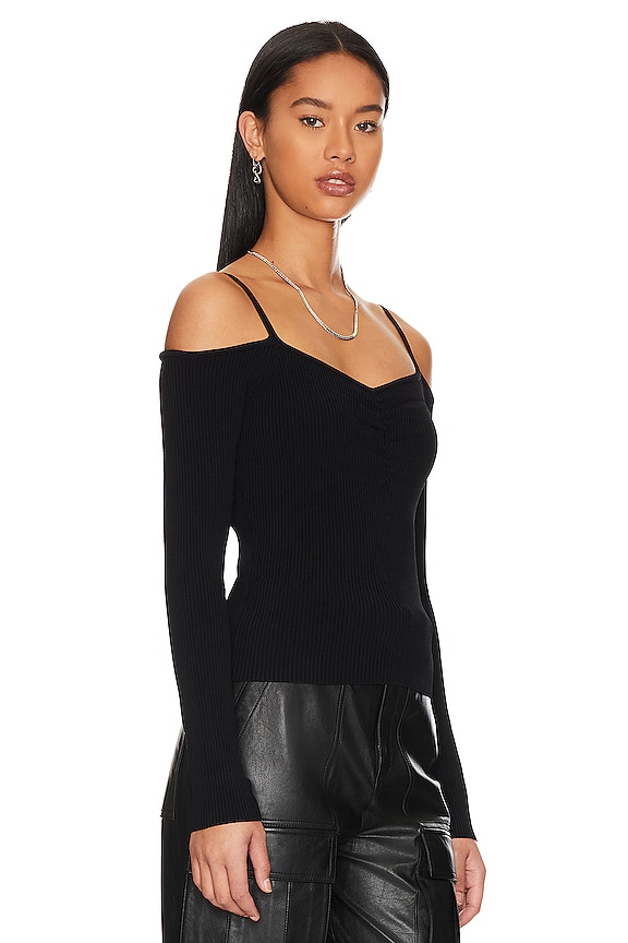 view 2 of 4 Off Shoulder Top in Black