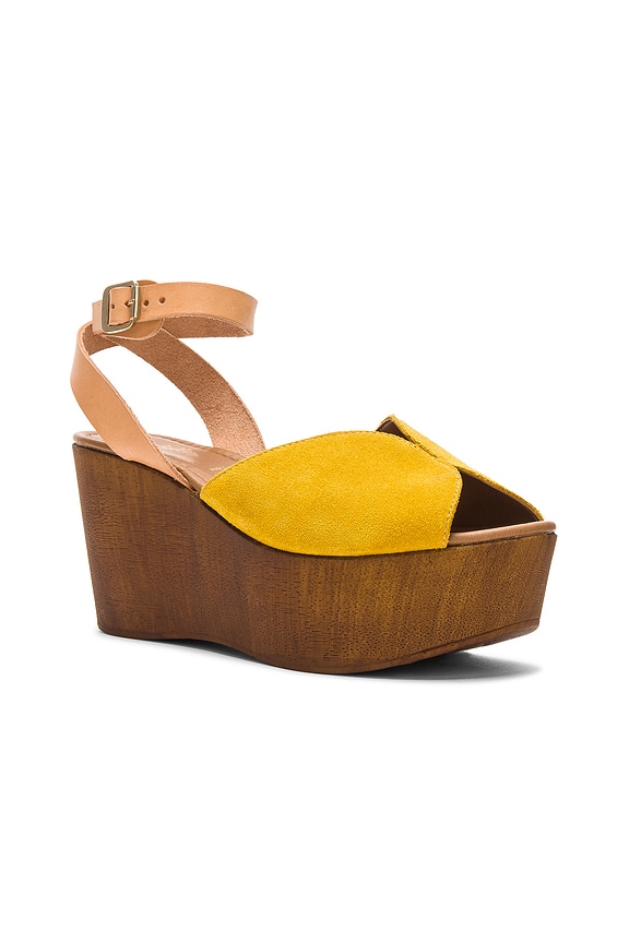 view 2 of 5 AVEC PATIN LAUGH MORE in Yellow Suede